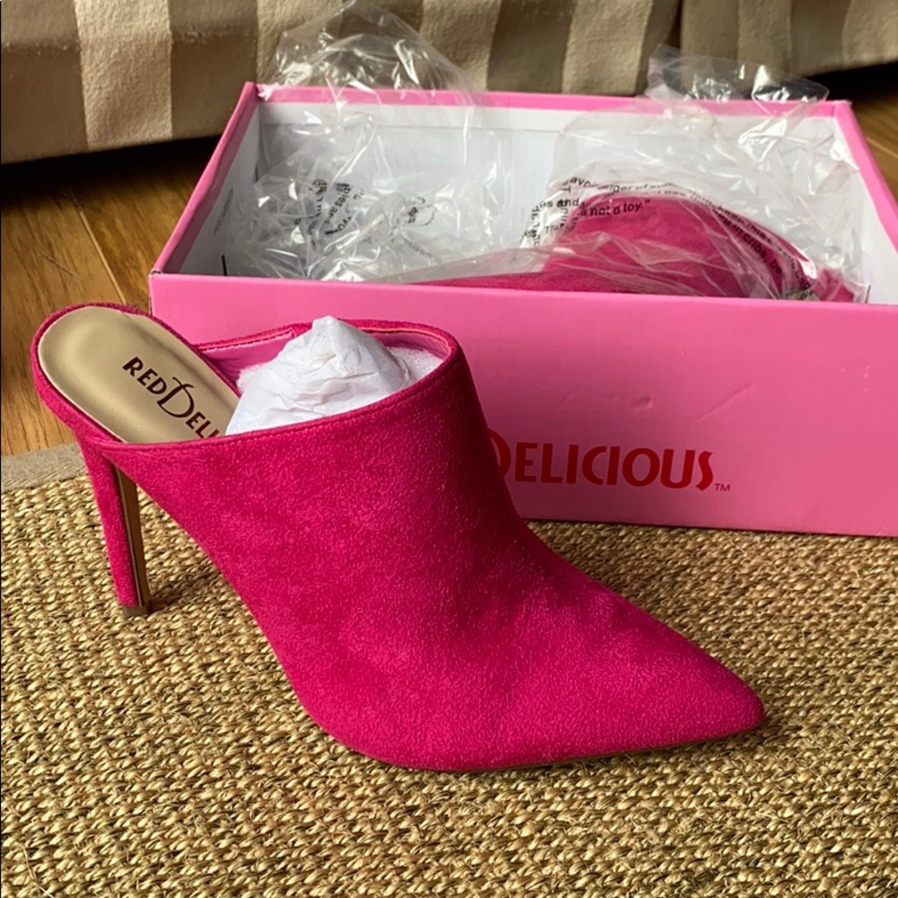 Pink mule heels
